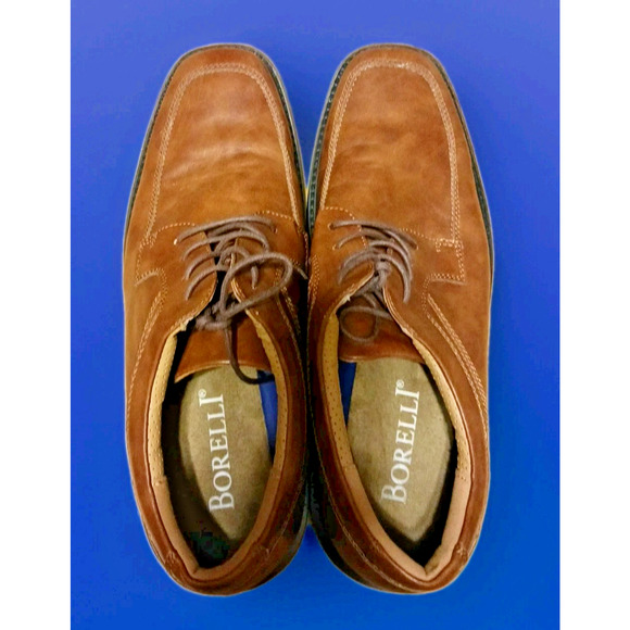Borelli Stanton Oxford Men\'s Size 10.5 M Cognac Brown main image 5